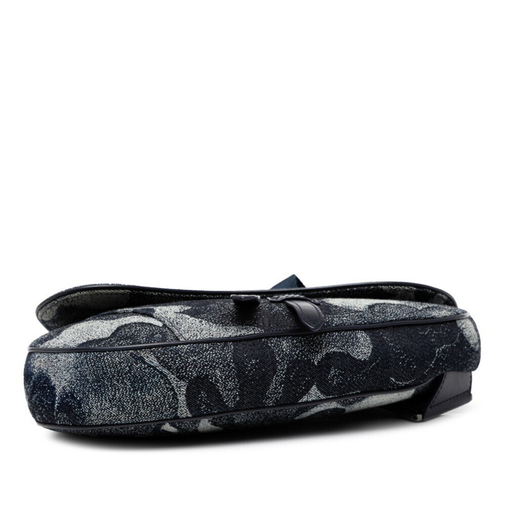 CHRISTIAN DIOR Blue Leather Shoulder Bag - Picture 3 of 6